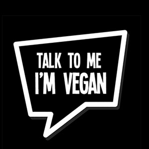 Talk to me Im Vegan logo